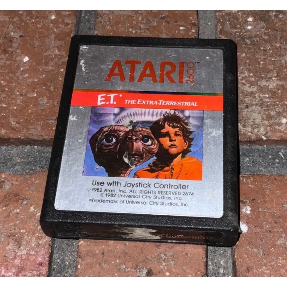 E.T. The‎ Extra-Terrestrial Atari 2600 Video Game Cartridge 1982
